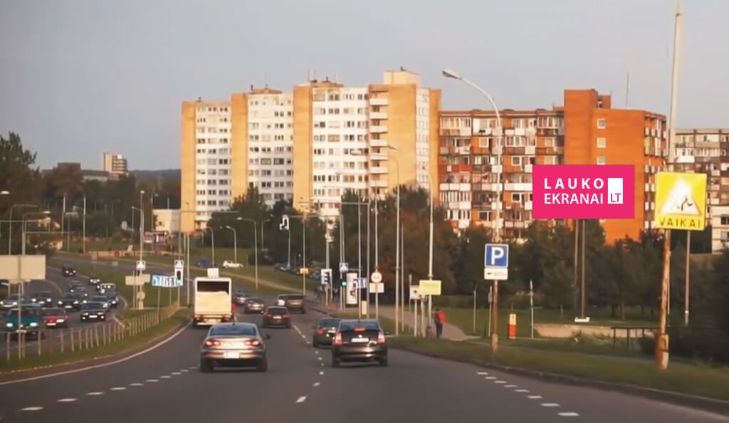 Lauko media ekranas "COMPENSA", Vilniuje