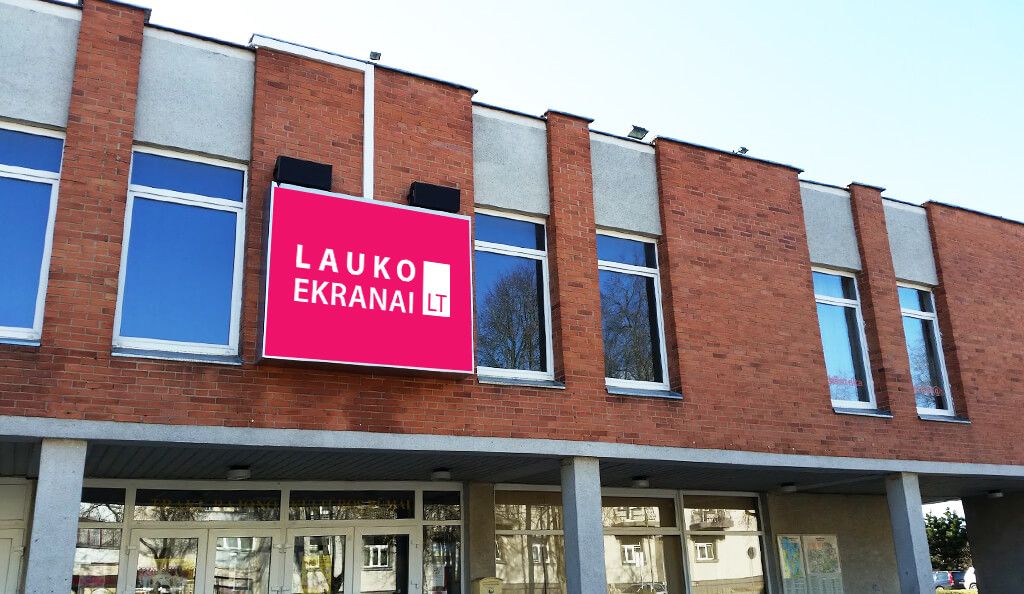 Media lauko ekranas „Trakai“, Trakuose
