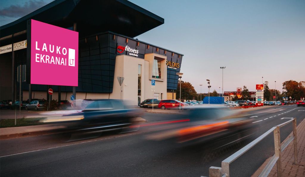 Lauko media ekranas "SPICE", Rygoje