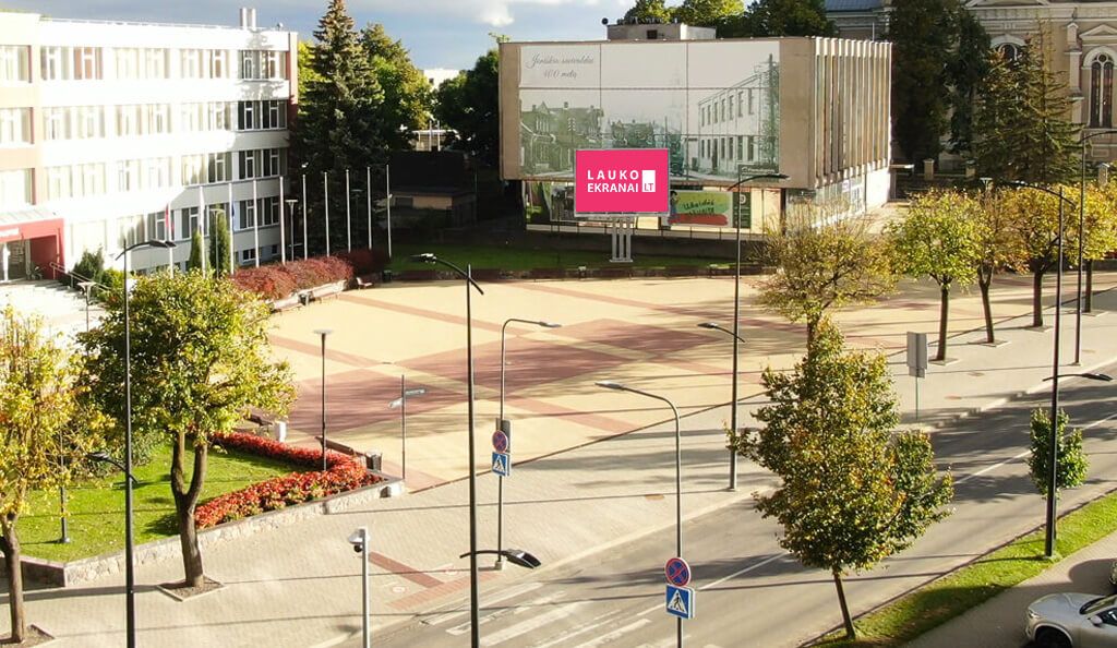 Lauko media ekranas „Centras“, Joniškyje