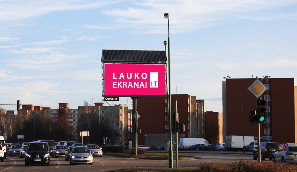 LAUKO MEDIA EKRANAS - „Šilutės plentas“, Klaipėda