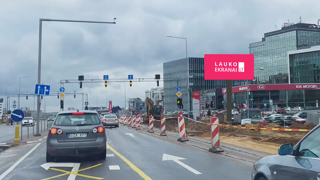 Lauko ekranas Ukmergės, Vilniuje