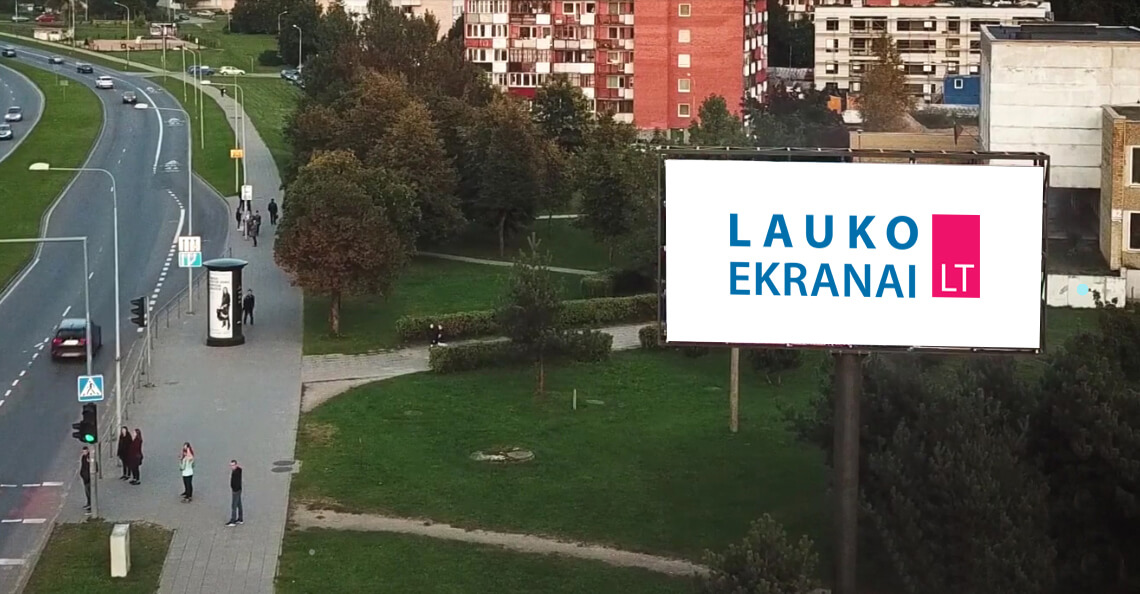 lauko media ekranas nuomai ozo ekstra Vilniuje
